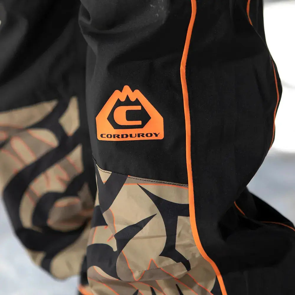 Corduroy Non - Insulated Pants Black/Camo | thirtytwo US Non-Insulated Pants ThirtyTwo Rider Driven Snowboarding Snow Premium