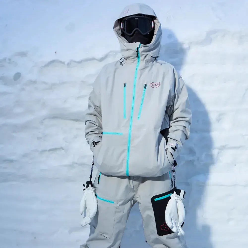 TM Recycled x Fava Jacket Cement | thirtytwo US Non-Insulated Jacket ThirtyTwo Rider Driven Snowboarding Snow Premium