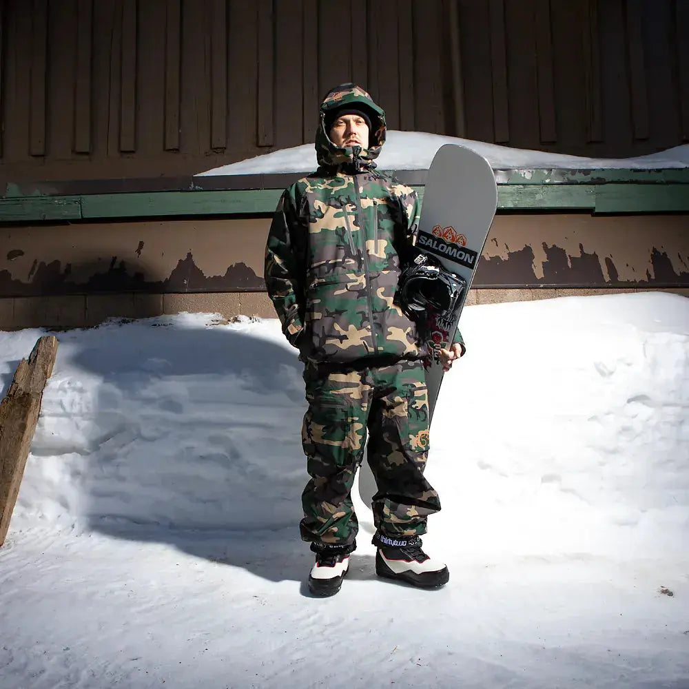 TM Recycled x Fava Uninsulated Jacket Camo | thirtytwo US Non-Insulated Jacket ThirtyTwo Rider Driven Snowboarding Snow Premium