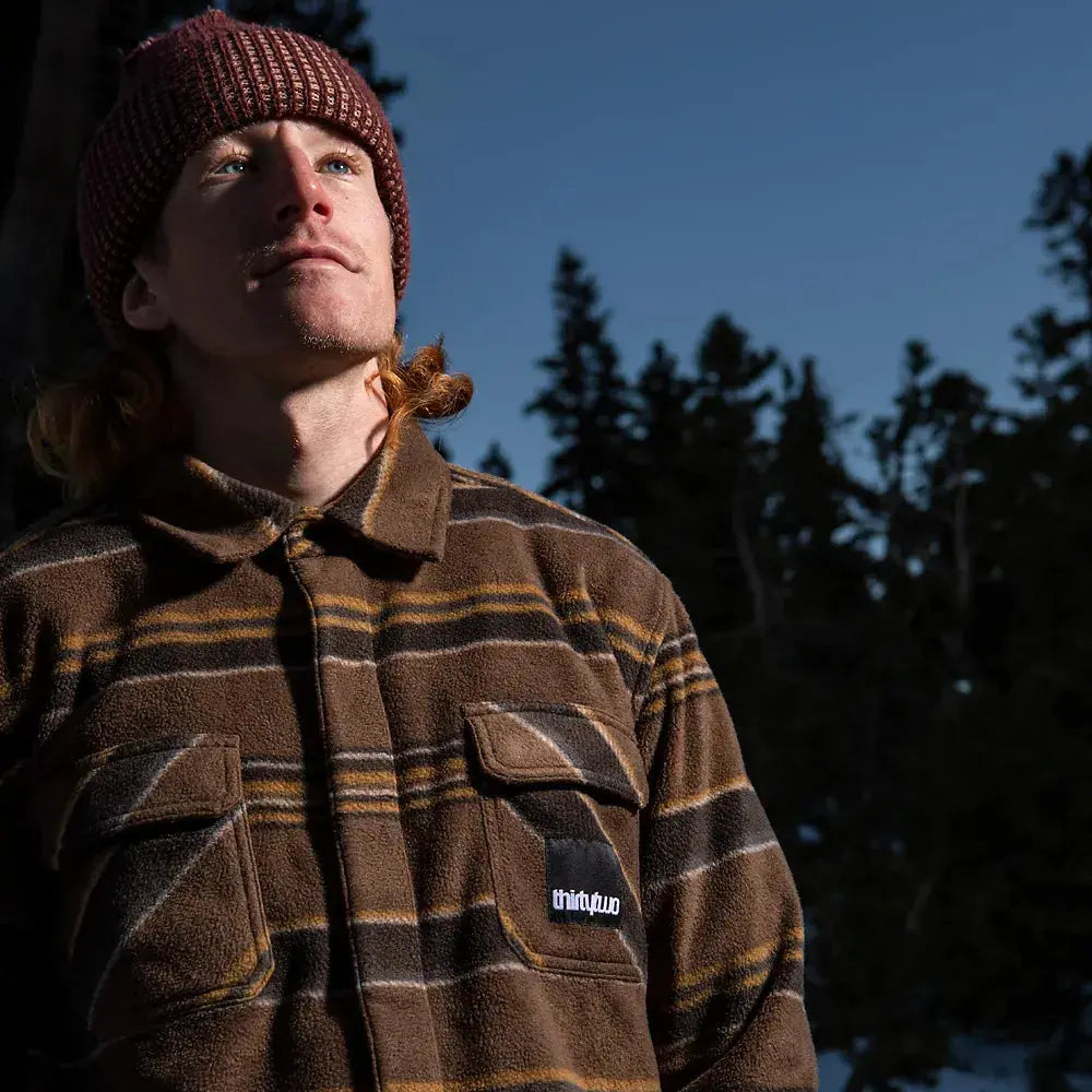 Rest Stop x Visintainer Novelty Tobacco | thirtytwo US Novelty Fleece ThirtyTwo Rider Driven Snowboarding Snow Premium