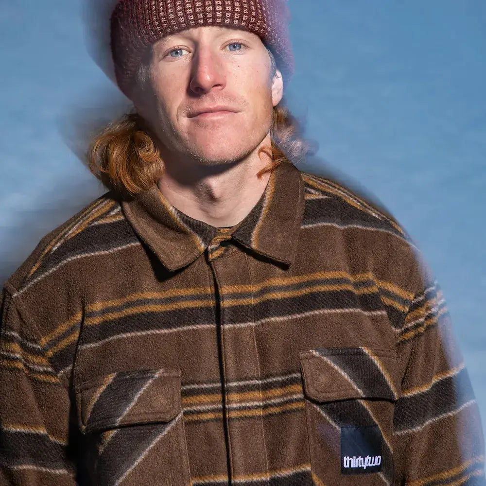 Rest Stop x Visintainer Novelty Tobacco | thirtytwo US Novelty Fleece ThirtyTwo Rider Driven Snowboarding Snow Premium