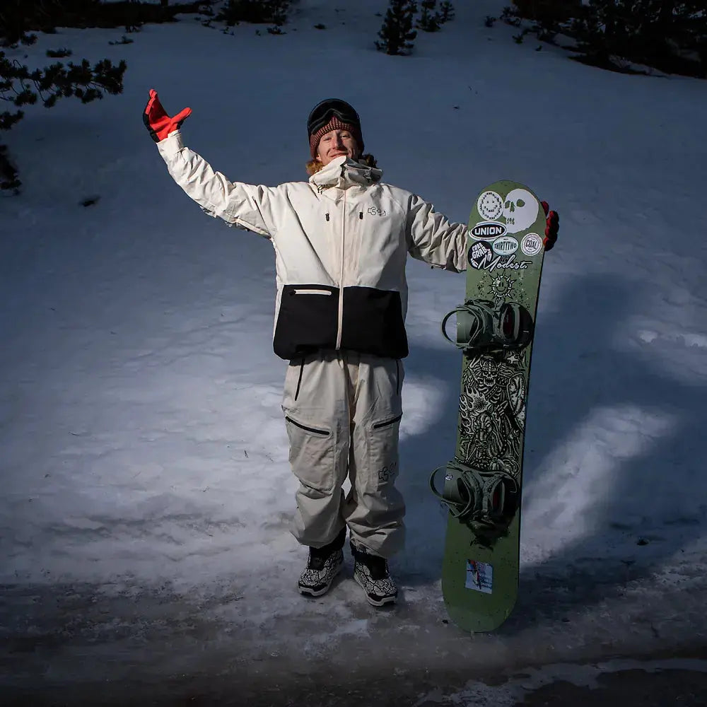 TM Recycled x Visintainer Jacket Off White | thirtytwo US Non-Insulated Jacket ThirtyTwo Rider Driven Snowboarding Snow Premium