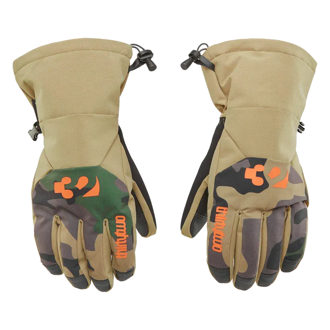 Men's Lashed Gloves in Khaki | thirtytwo US Gloves ThirtyTwo Rider Driven Snowboarding Snow Premium