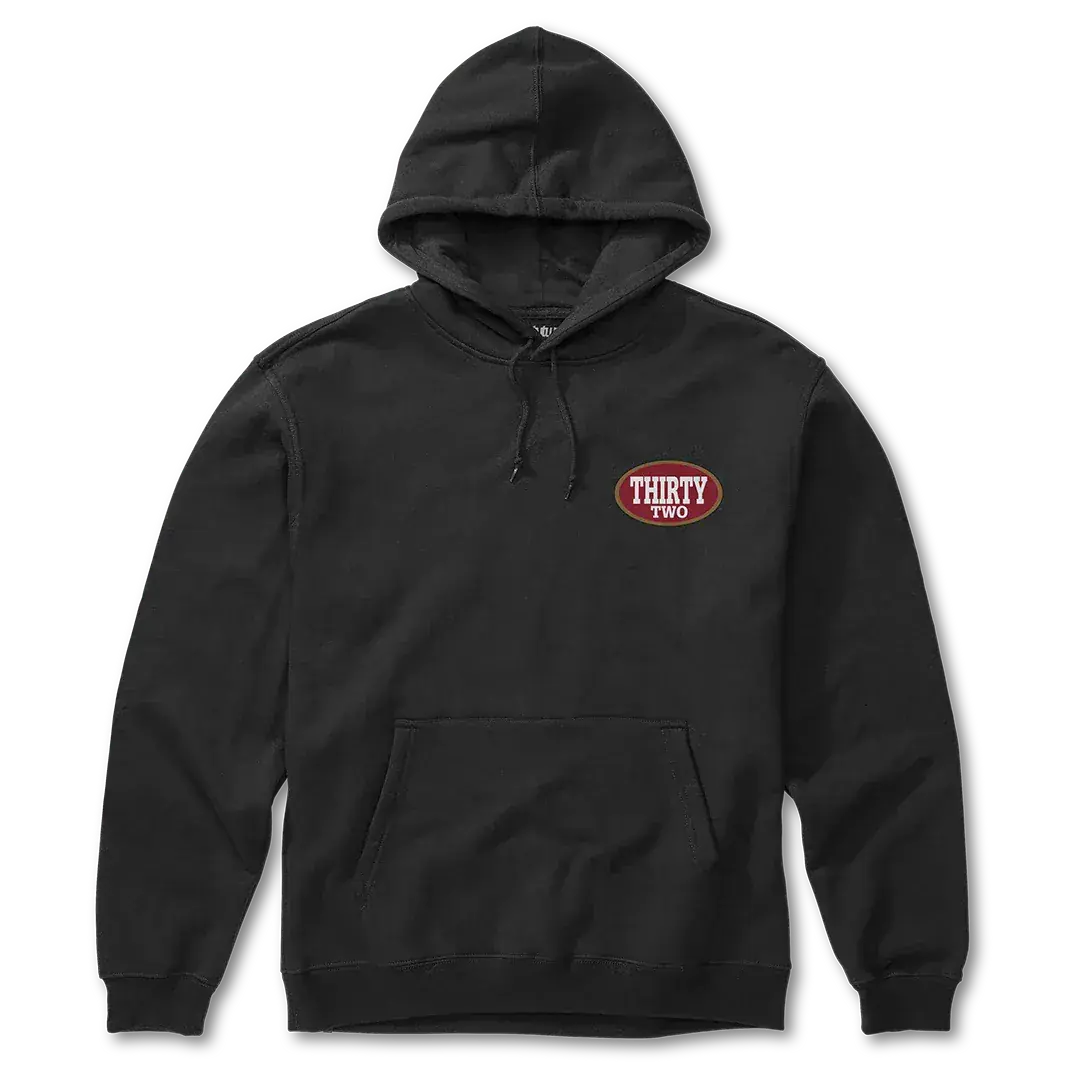 32 Art Pullover Hooded Fleece Black/Red | thirtytwo US Screen Hooded Fleece ThirtyTwo Rider Driven Snowboarding Snow Premium