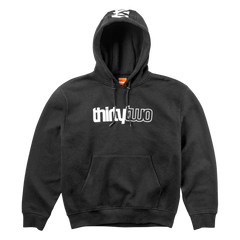 32 Tech Pullover Screen Hooded Fleece Black | thirtytwo US