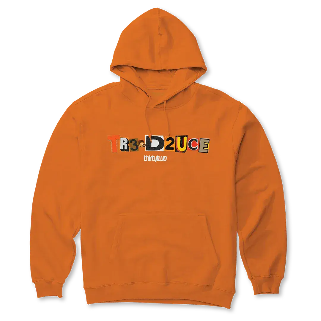 TR3 D2uce Pullover Hooded Fleece Orange | thirtytwo US Screen Hooded Fleece ThirtyTwo Rider Driven Snowboarding Snow Premium
