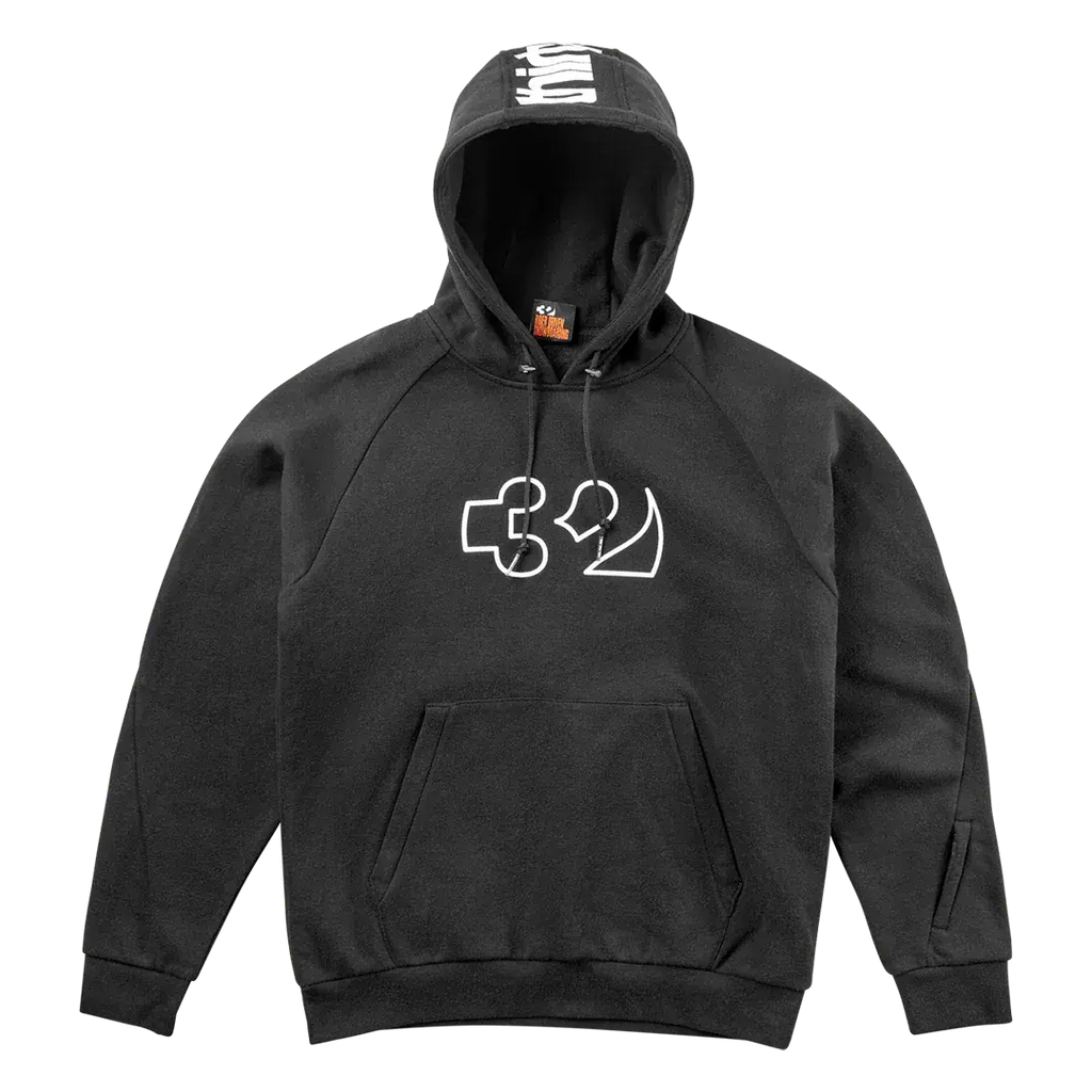 thirtytwo ウエア Team Tech x Kerkela Pullover Fleece Black | thirtytwo US