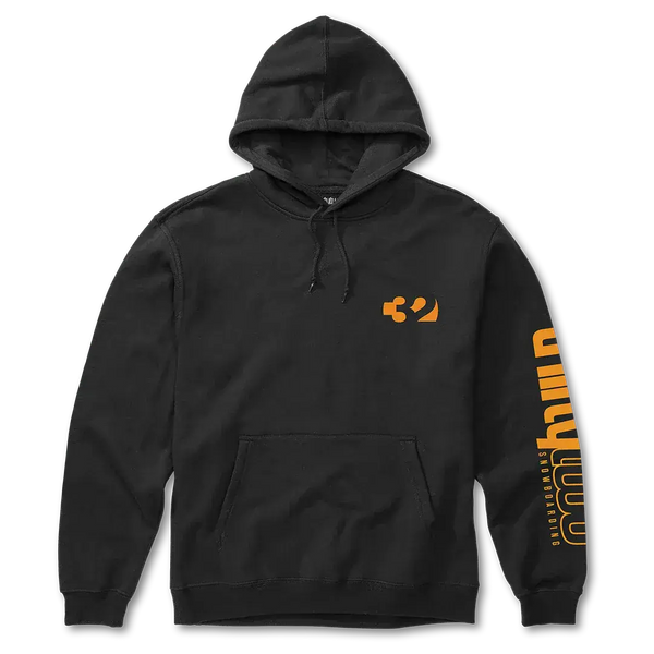 Youth Double Pullover Hoodie Black/Orange | thirtytwo US