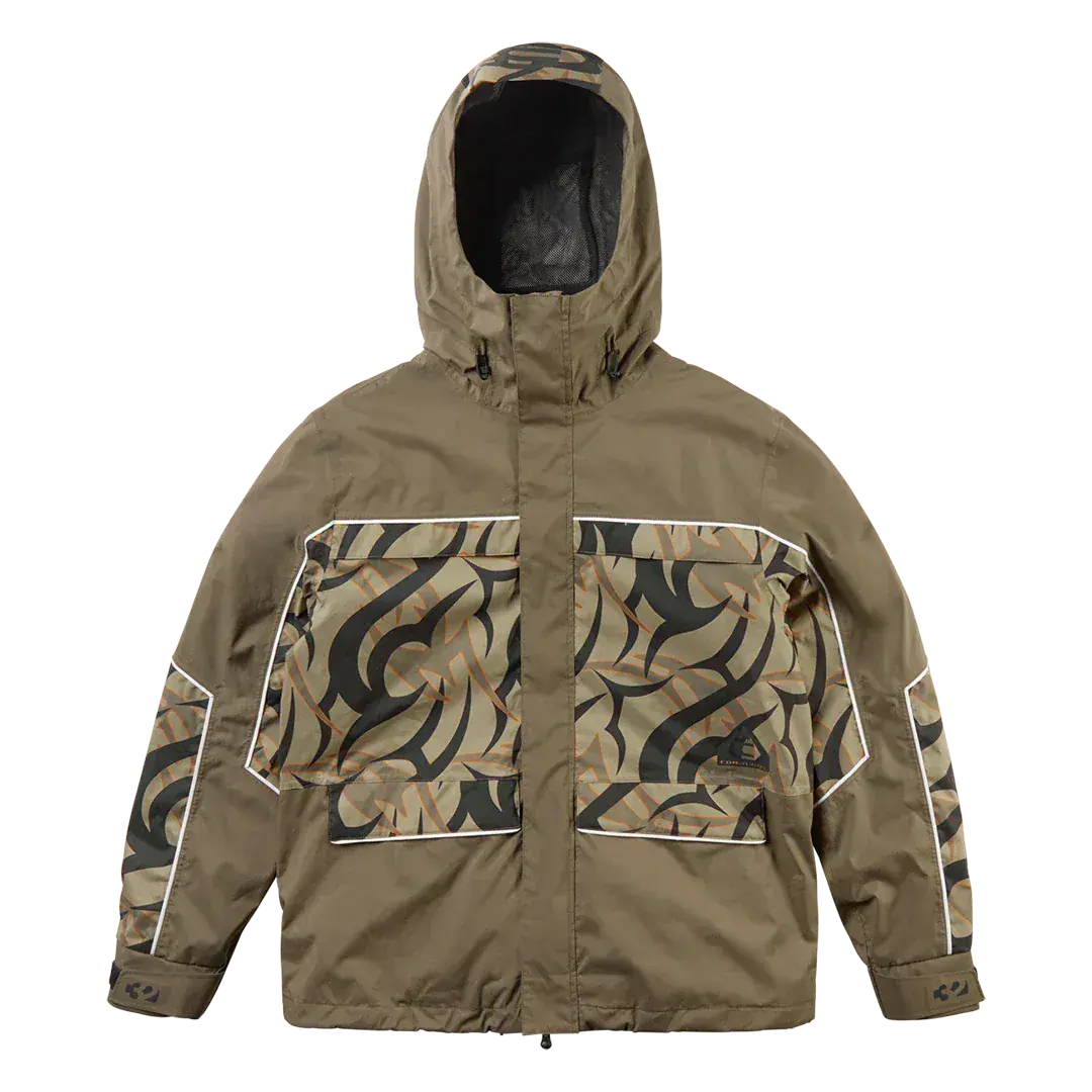 Corduroy Non - Insulated Jacket Brown/Camo | thirtytwo US Non-Insulated Jacket ThirtyTwo Rider Driven Snowboarding Snow Premium