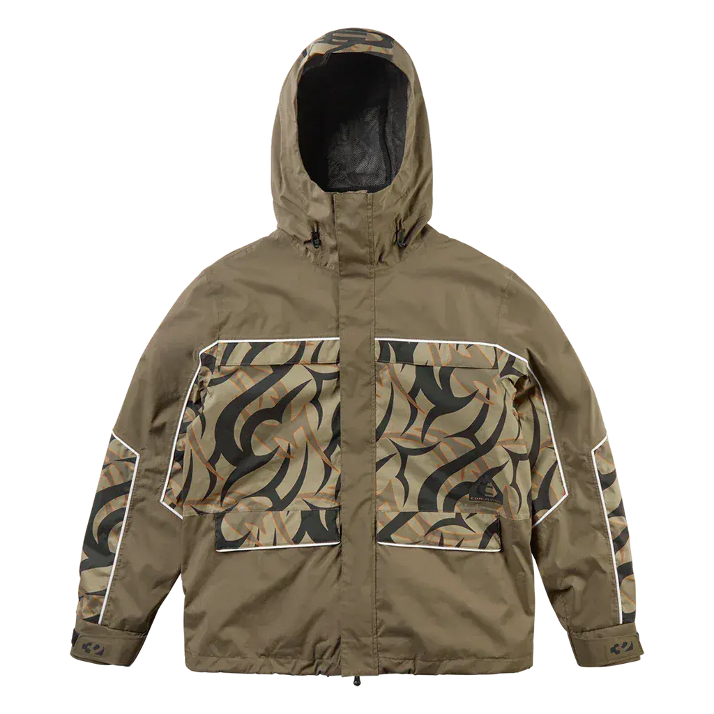 Corduroy Non - Insulated Jacket Brown/Camo | thirtytwo US