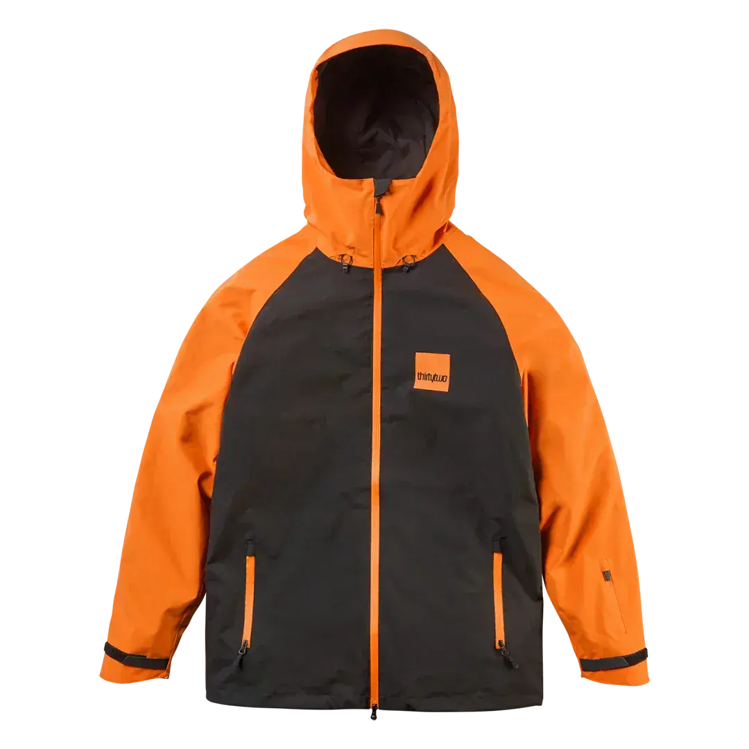 Gateway Non - Insulated Jacket Black/Orange | thirtytwo US Non-Insulated Jacket ThirtyTwo Rider Driven Snowboarding Snow Premium
