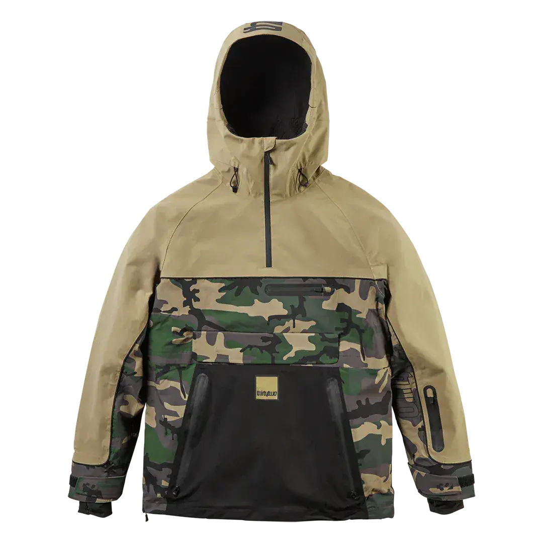 Light Anorak Non - Insulated Jacket Camo | thirtytwo US Non-Insulated Jacket ThirtyTwo Rider Driven Snowboarding Snow Premium