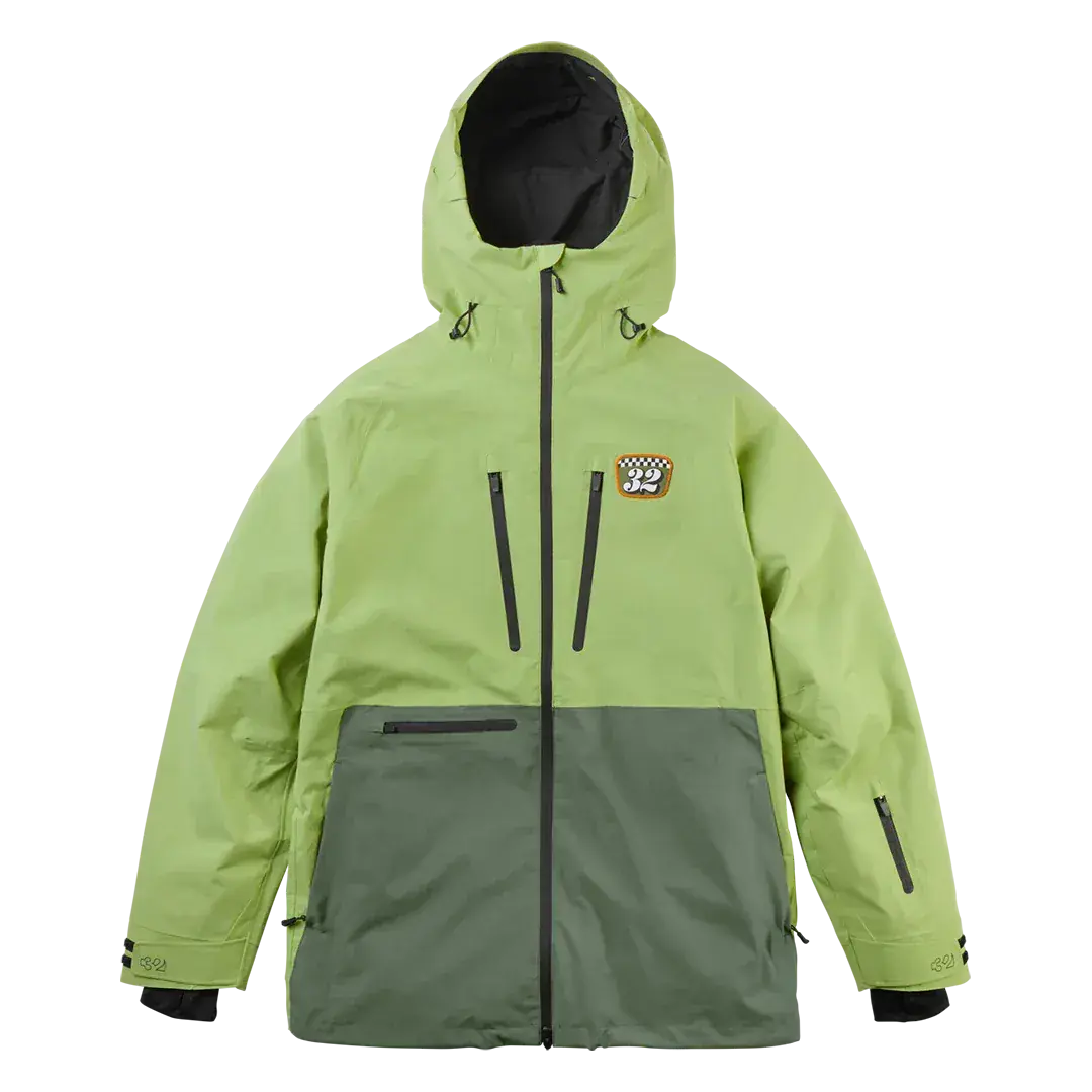TM Recycled Patch x Grenier Jacket Moss | thirtytwo US Non-Insulated Jacket ThirtyTwo Rider Driven Snowboarding Snow Premium