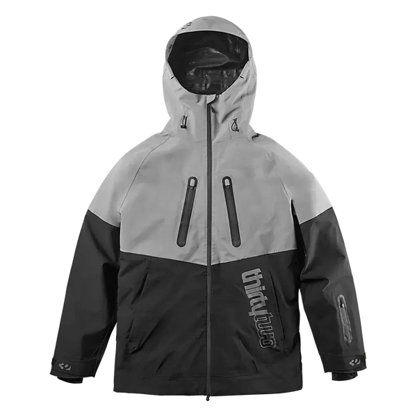 thirtytwo RIDER DRIVEN スノーボードジャケット Lサイズ TM-3 Recycled Uninsulated Jacket Black/Grey | thirtytwo US