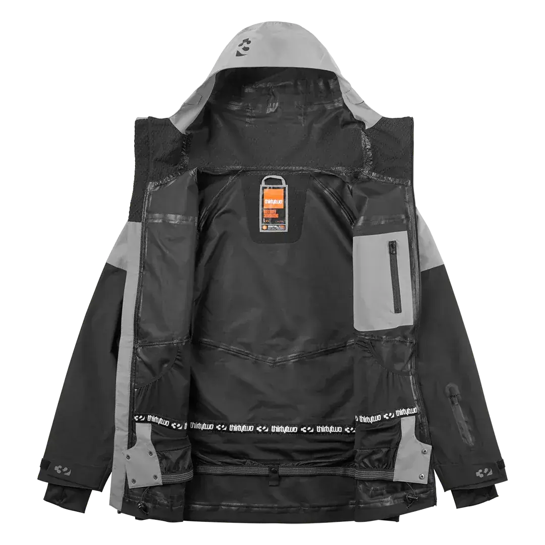 TM-3 Recycled Uninsulated Jacket Black/Grey | thirtytwo US Non-Insulated Jacket ThirtyTwo Rider Driven Snowboarding Snow Premium