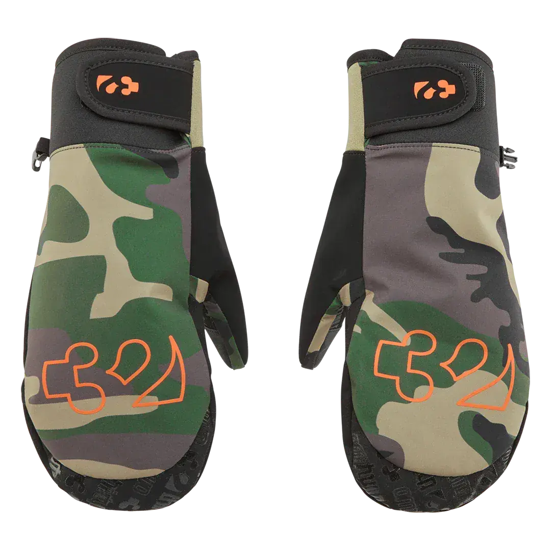Men's Gateway Mitt Gloves Camo | thirtytwo US Gloves ThirtyTwo Rider Driven Snowboarding Snow Premium