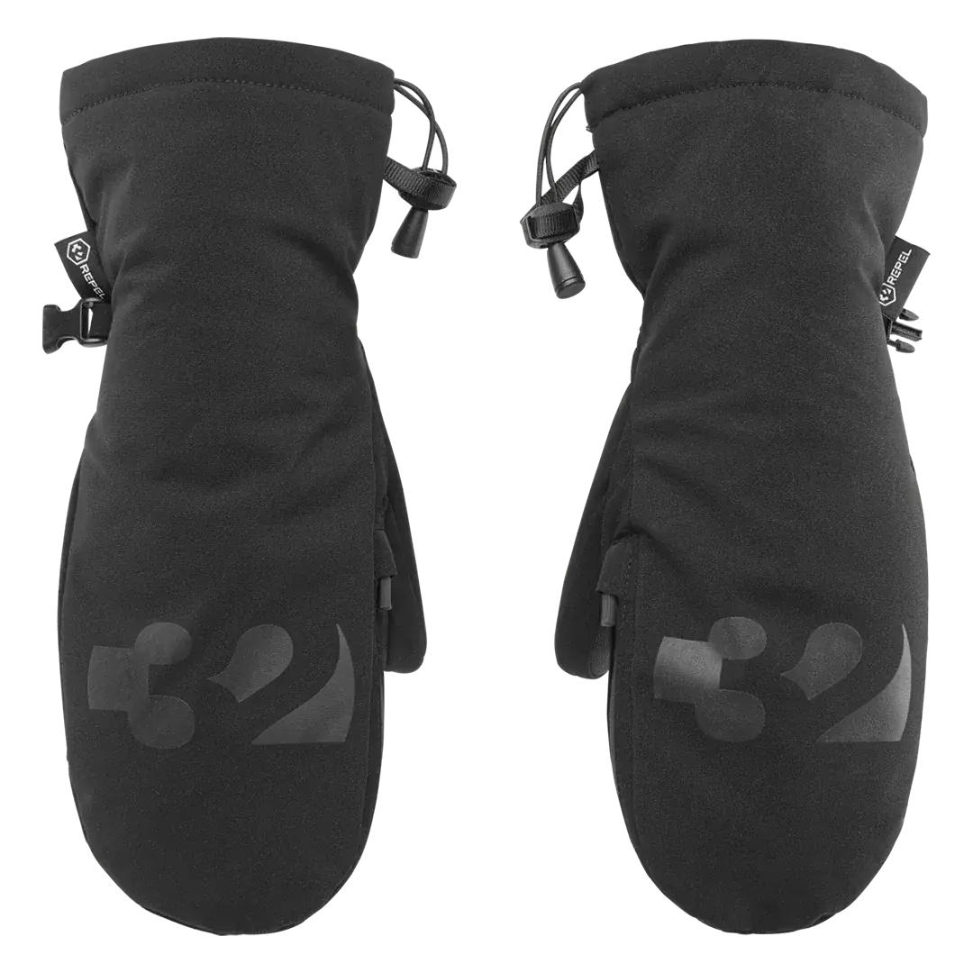 Women's Corp Mitt Gloves in Black | thirtytwo US Gloves ThirtyTwo Rider Driven Snowboarding Snow Premium