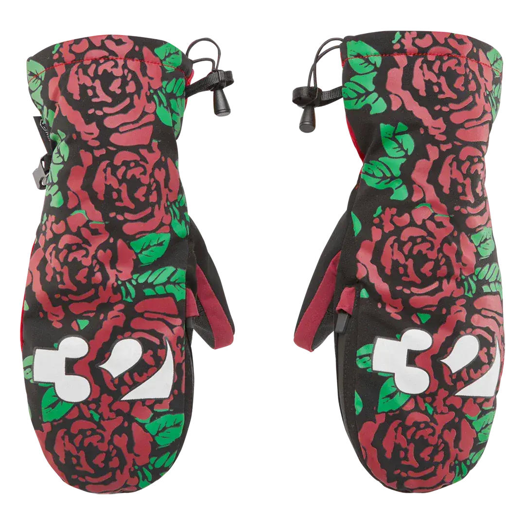 Women's Corp Mitt Gloves Red/Black | thirtytwo US Gloves ThirtyTwo Rider Driven Snowboarding Snow Premium