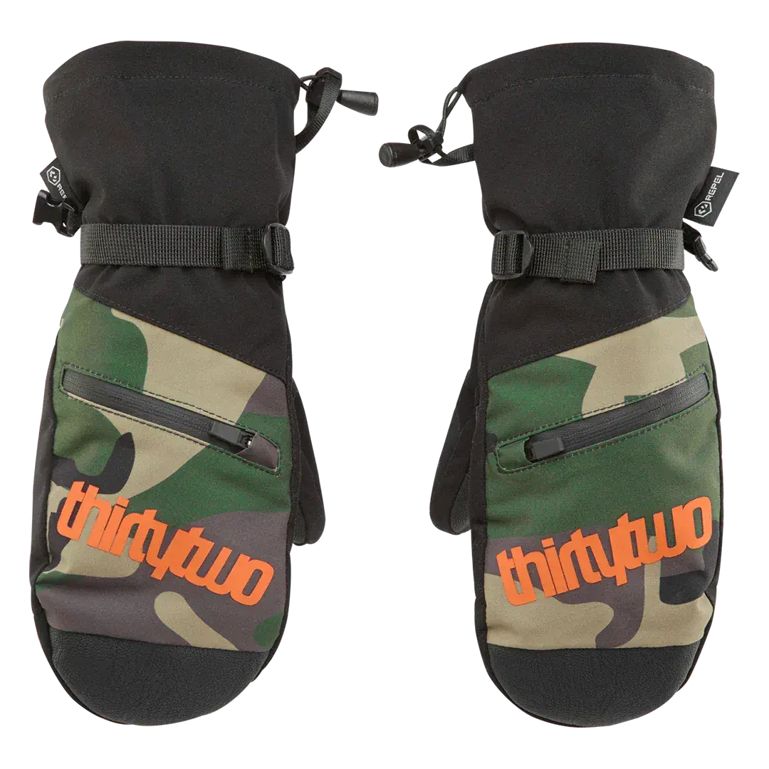 Youth Corp Mitt Gloves Black/Orange | thirtytwo US Gloves ThirtyTwo Rider Driven Snowboarding Snow Premium