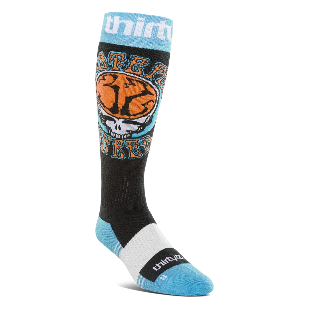 Men's Double Specialty Sock Black/Blue | thirtytwo US Specialty Sock ThirtyTwo Rider Driven Snowboarding Snow Premium