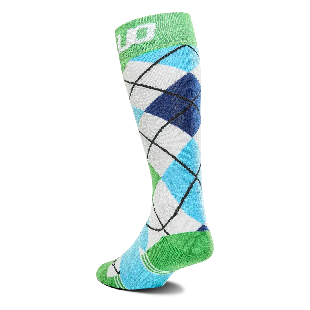 Men's Double Specialty Green Sock | thirtytwo US Specialty Sock ThirtyTwo Rider Driven Snowboarding Snow Premium