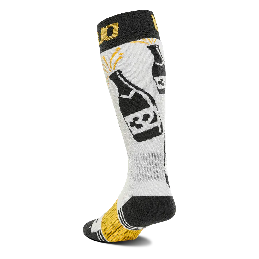 Men's Double Specialty Sock Yellow/White | thirtytwo US Specialty Sock ThirtyTwo Rider Driven Snowboarding Snow Premium