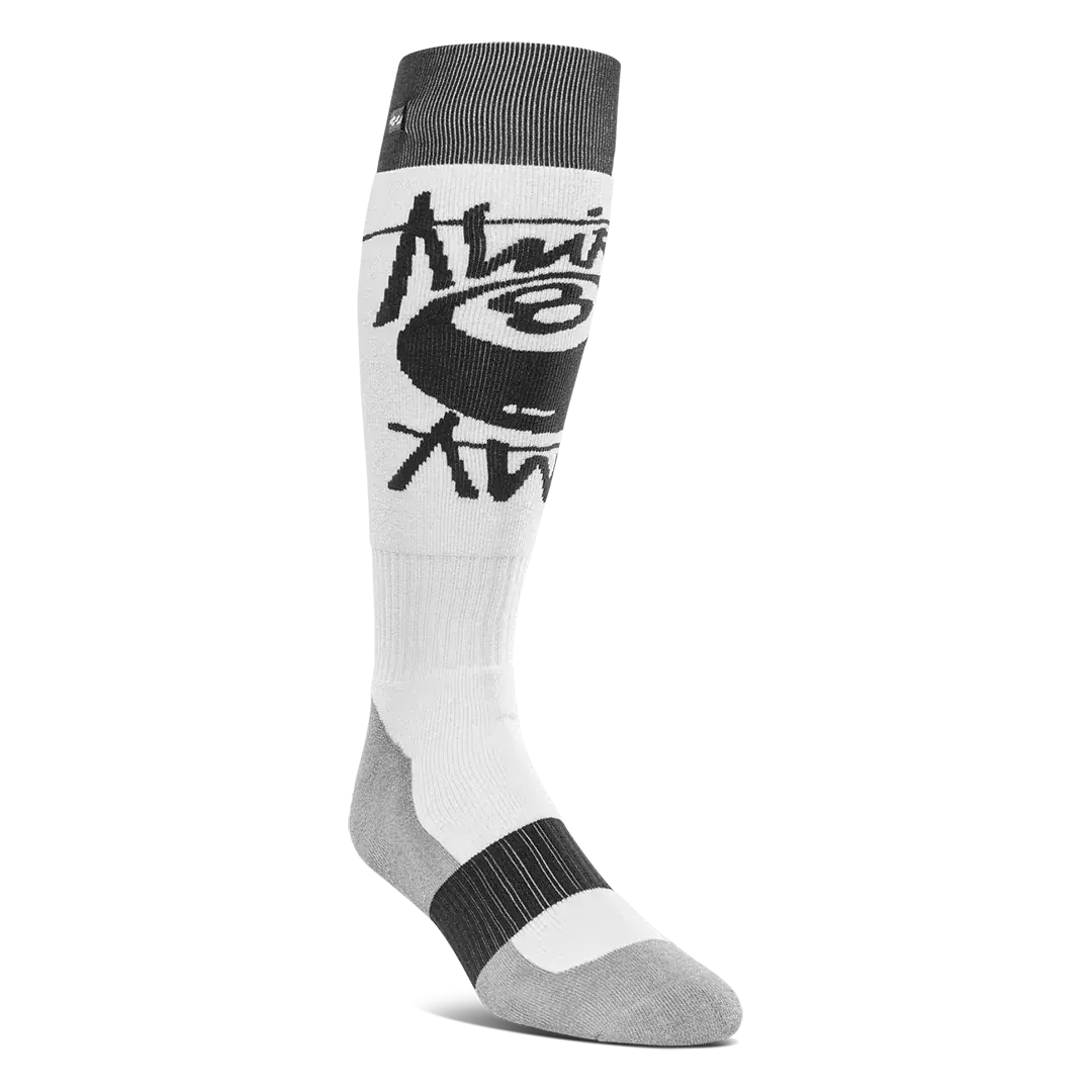Men's Halo Specialty Sock White/Black | thirtytwo US Specialty Sock ThirtyTwo Rider Driven Snowboarding Snow Premium