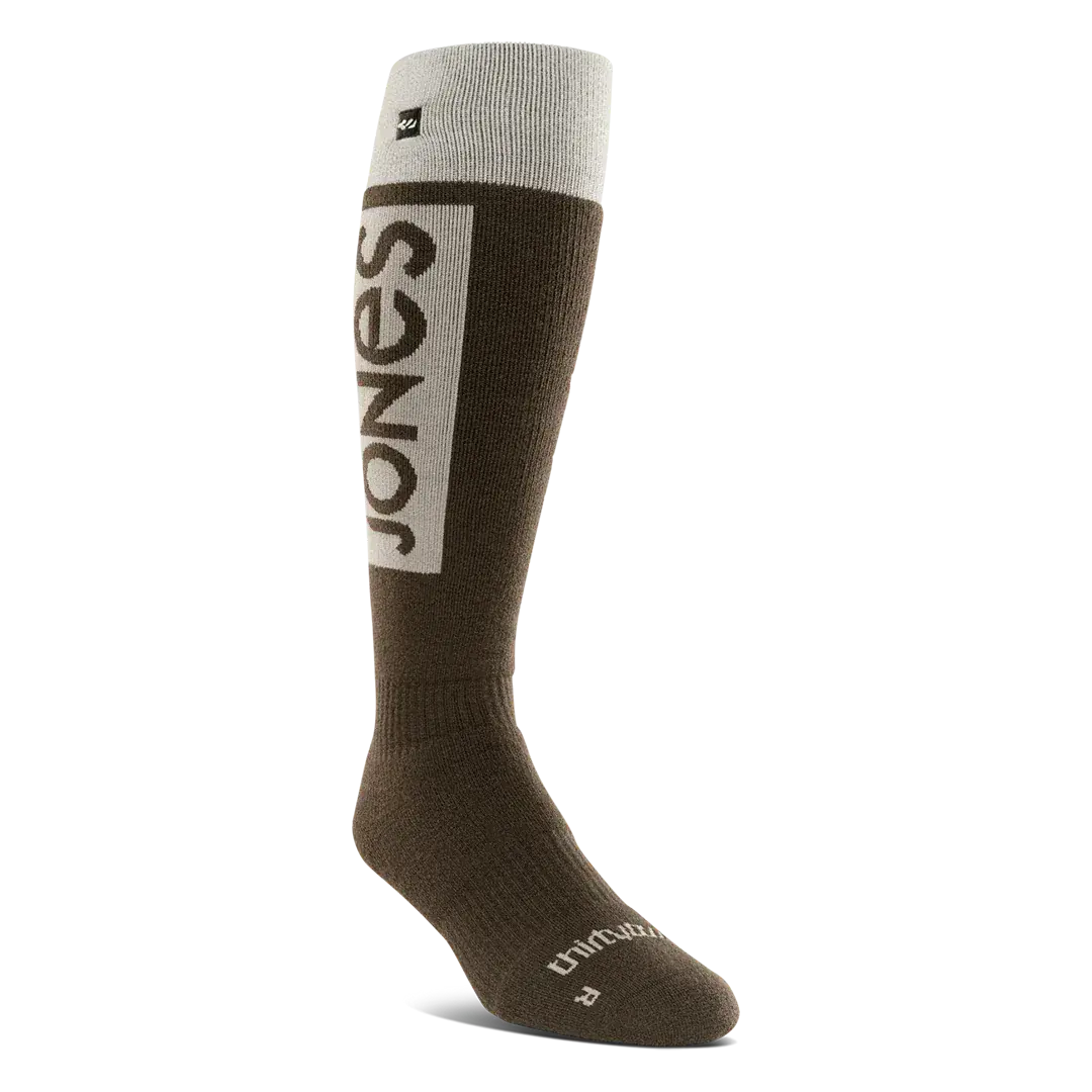 Men's Jones Merino Specialty Sock Brown | thirtytwo US Specialty Sock ThirtyTwo Rider Driven Snowboarding Snow Premium