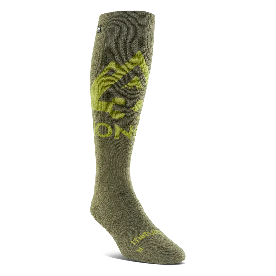 Men's Jones Merino Specialty Sock Moss | thirtytwo US Specialty Sock ThirtyTwo Rider Driven Snowboarding Snow Premium
