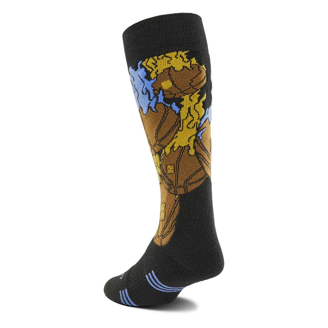 Men's 32 Merino Specialty Black Sock | thirtytwo US Specialty Sock ThirtyTwo Rider Driven Snowboarding Snow Premium