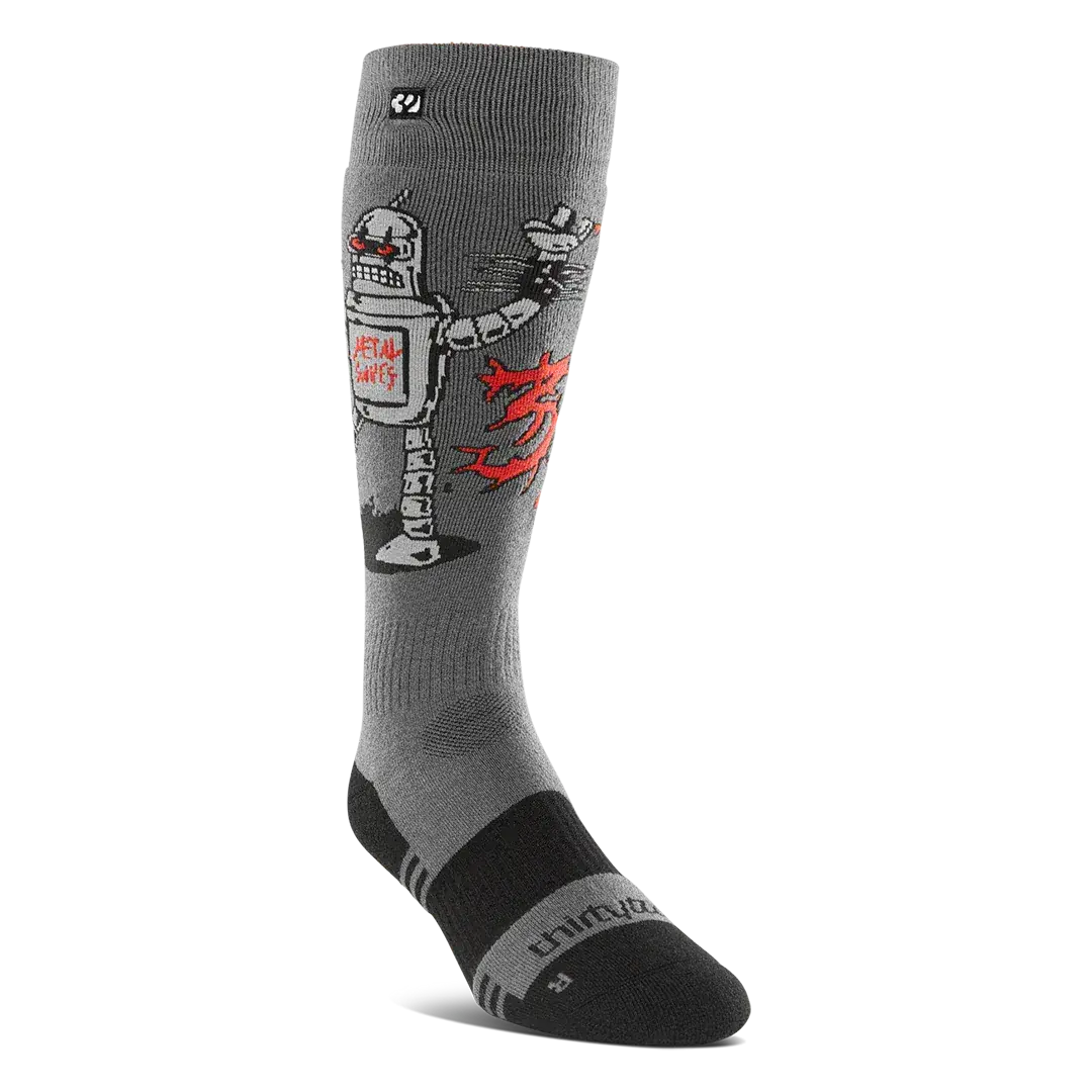 Men's 32 Merino Specialty Charcoal Sock | thirtytwo US Specialty Sock ThirtyTwo Rider Driven Snowboarding Snow Premium