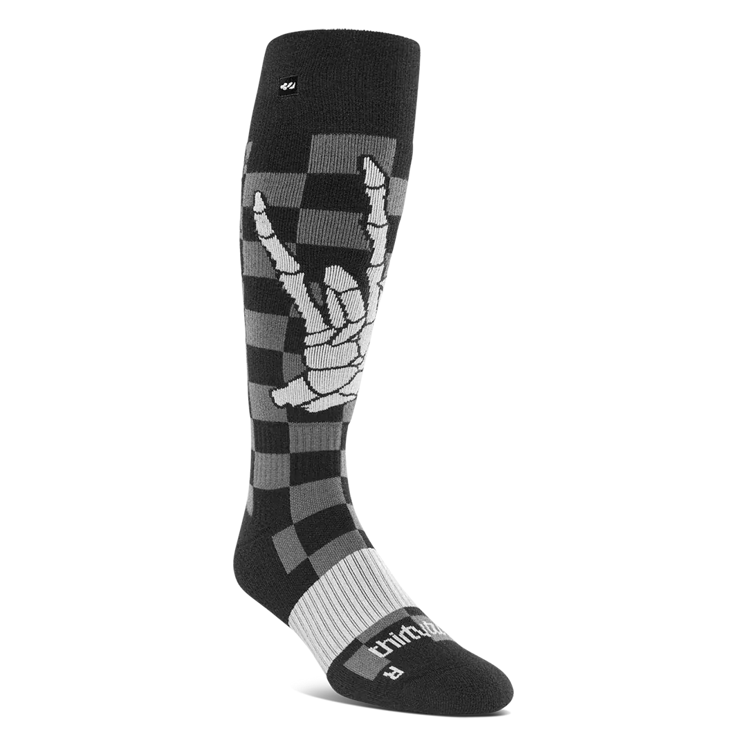 Men's Slush Specialty Sock Black/White | thirtytwo US Specialty Sock ThirtyTwo Rider Driven Snowboarding Snow Premium