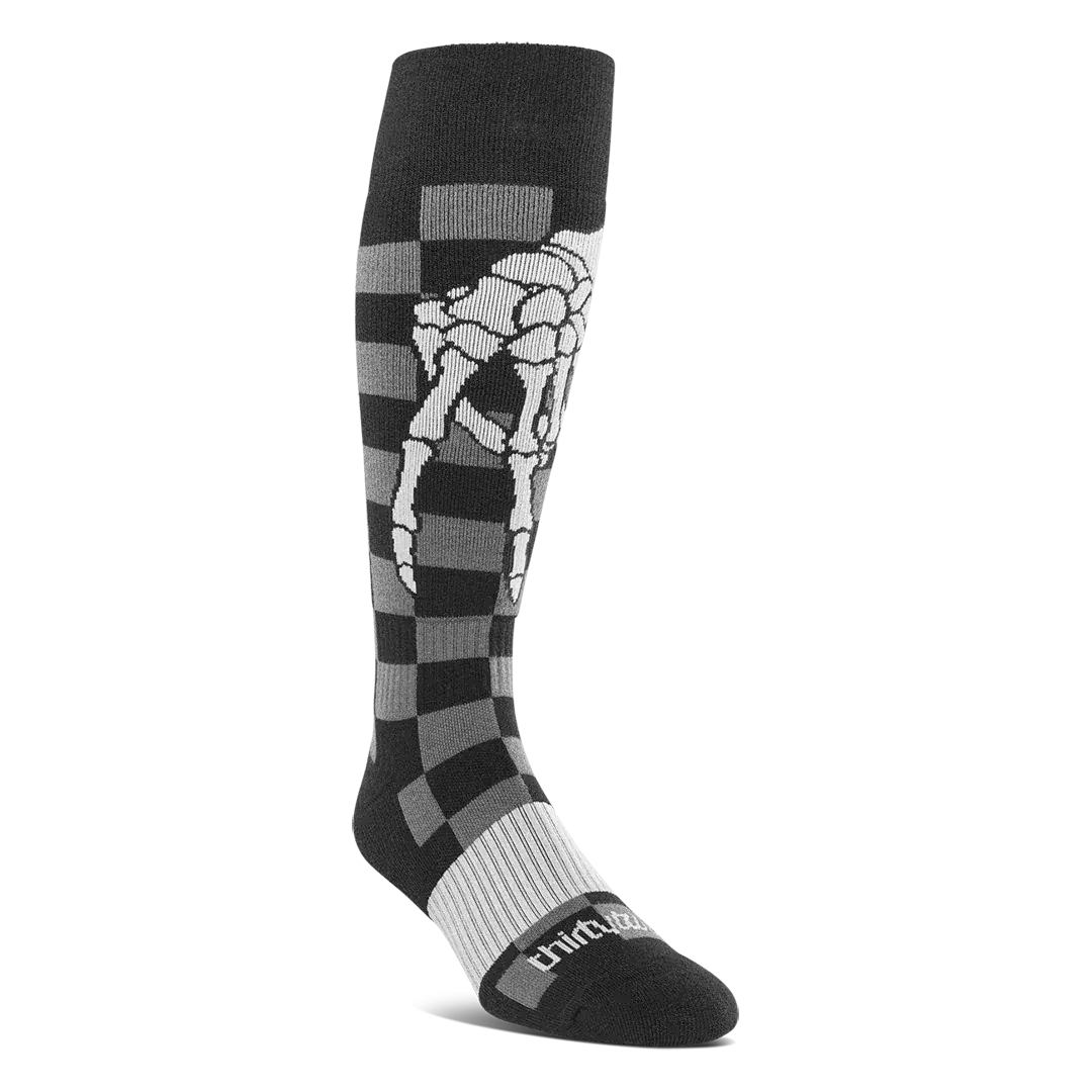 Men's Slush Specialty Sock Black/White | thirtytwo US Specialty Sock ThirtyTwo Rider Driven Snowboarding Snow Premium