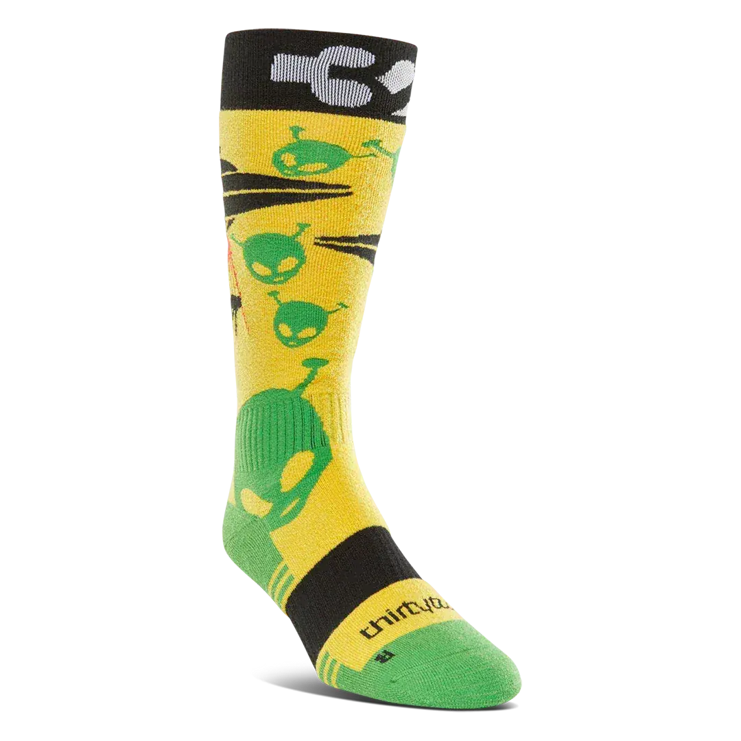 Men's TM Merino Specialty Sock in Yellow | thirtytwo US Specialty Sock ThirtyTwo Rider Driven Snowboarding Snow Premium