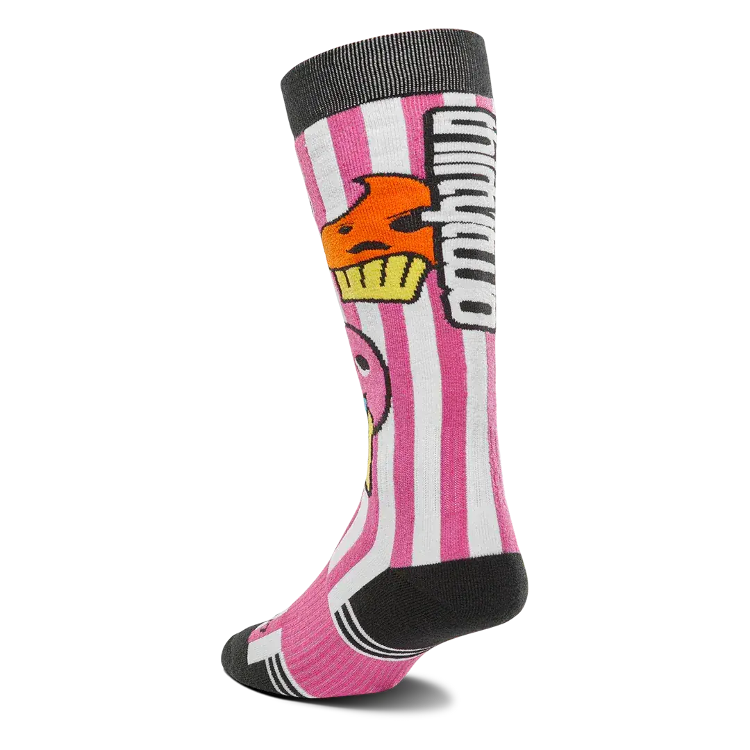 Women's Double Specialty Sock Pink/White | thirtytwo US Specialty Sock ThirtyTwo Rider Driven Snowboarding Snow Premium