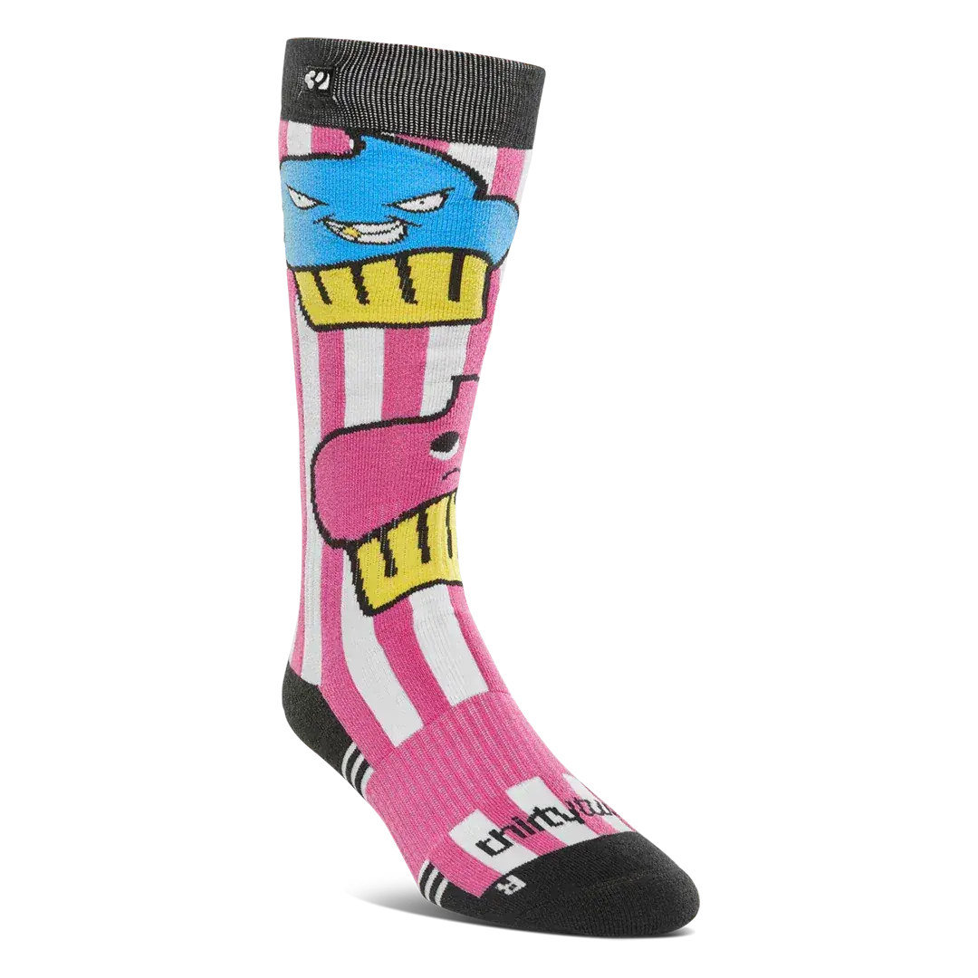 Women's Double Specialty Sock Pink/White | thirtytwo US Specialty Sock ThirtyTwo Rider Driven Snowboarding Snow Premium