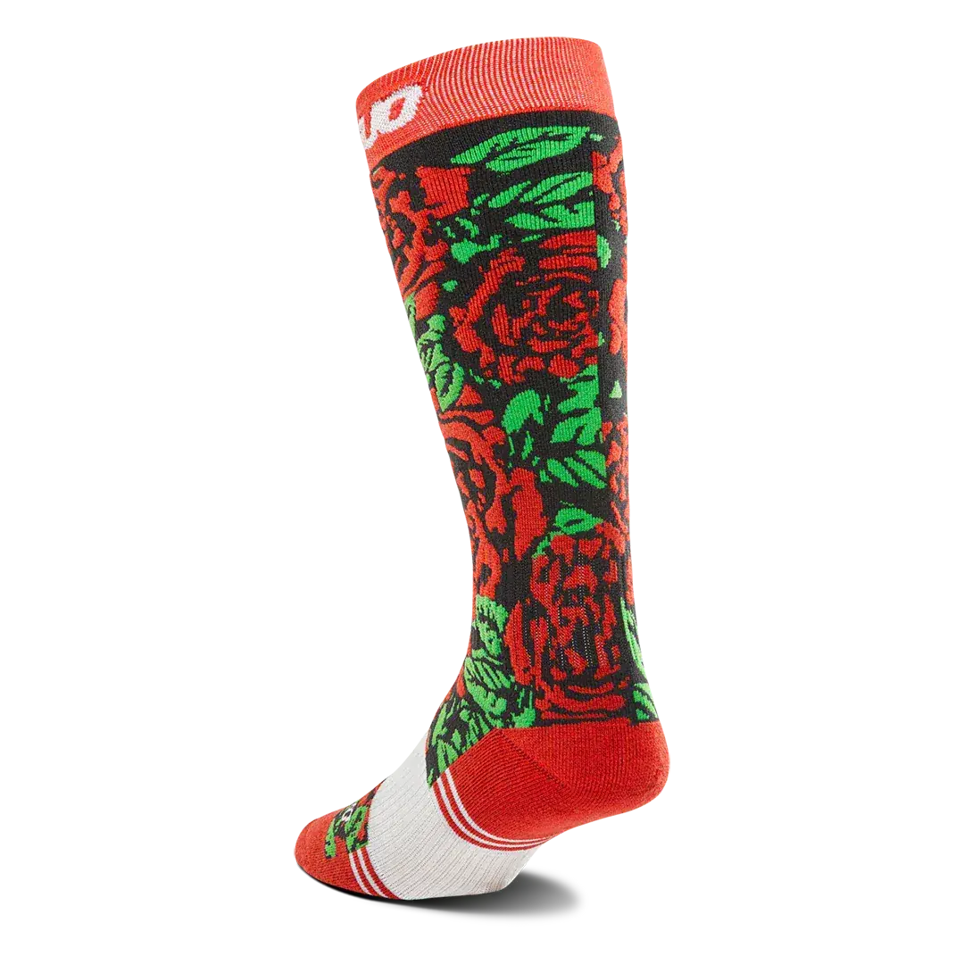 Women's Double Specialty Sock Red/Black | thirtytwo US Specialty Sock ThirtyTwo Rider Driven Snowboarding Snow Premium