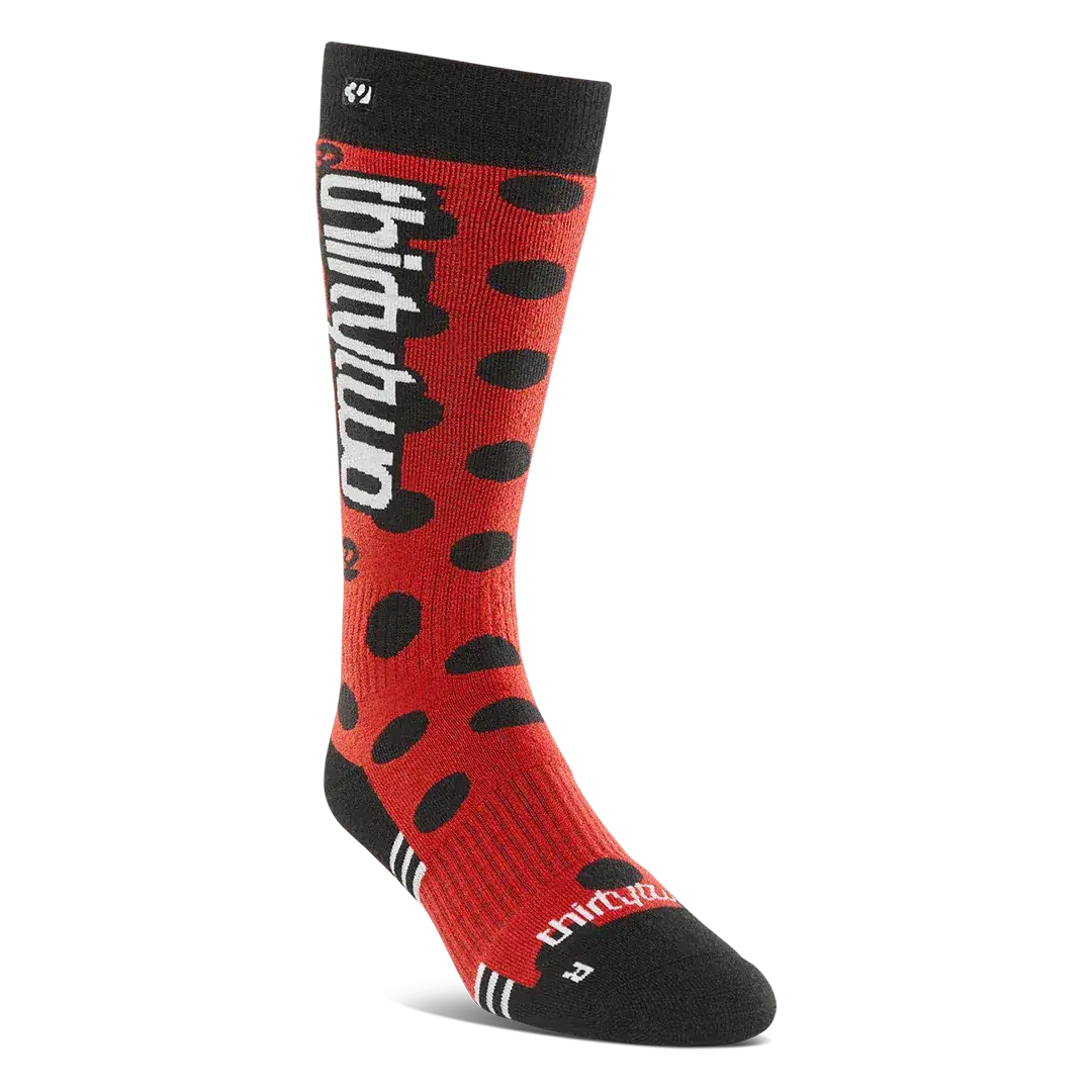 Women's Merino Specialty Sock Red/Black | thirtytwo US Specialty Sock ThirtyTwo Rider Driven Snowboarding Snow Premium