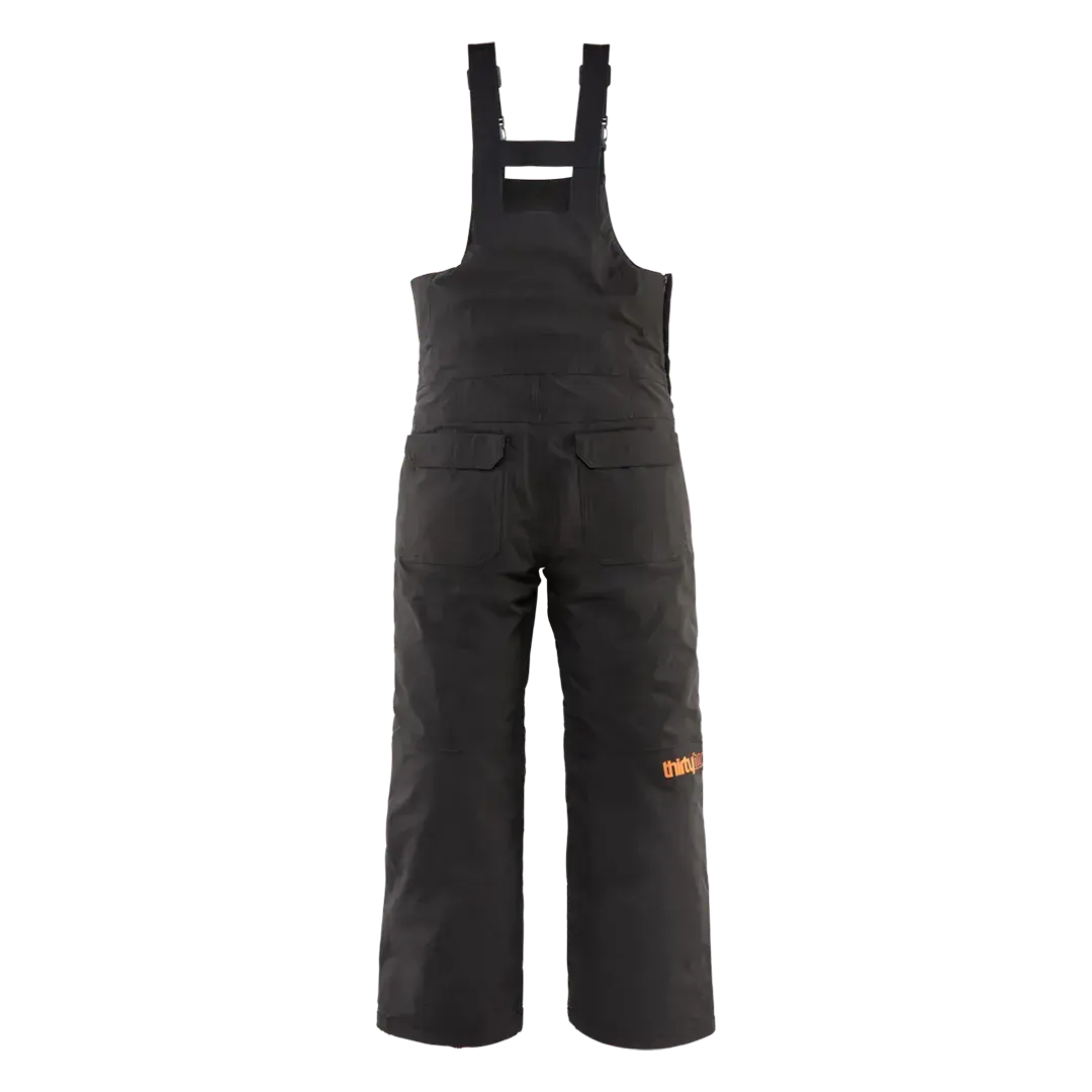 Youth Basement Bib Pants Black/Orange | thirtytwo US Non-Insulated Pants ThirtyTwo Rider Driven Snowboarding Snow Premium
