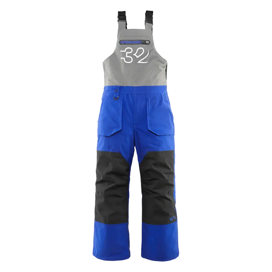 Youth Basement Bib Non - Insulated Pants Blue | thirtytwo US Non-Insulated Pants ThirtyTwo Rider Driven Snowboarding Snow Premium