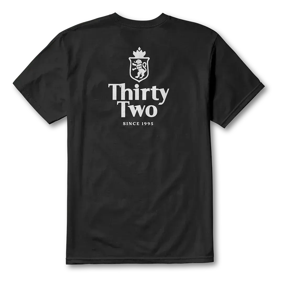 32 Art Tee Basic S/S T - Shirt in Black | thirtytwo US S/S Basic T-Shirt ThirtyTwo Rider Driven Snowboarding Snow Premium