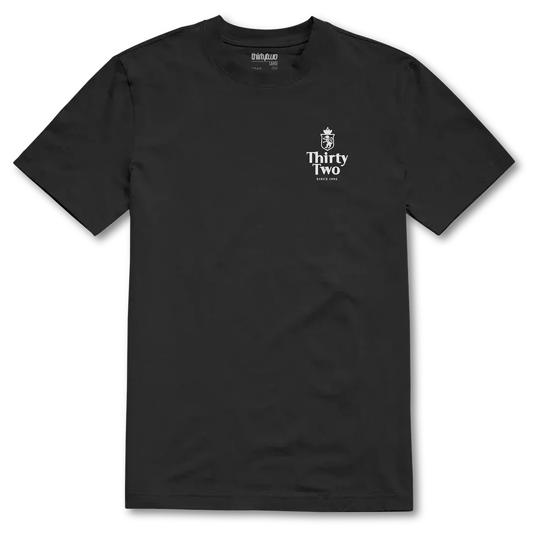 32 Art Tee Basic S/S T - Shirt in Black | thirtytwo US S/S Basic T-Shirt ThirtyTwo Rider Driven Snowboarding Snow Premium