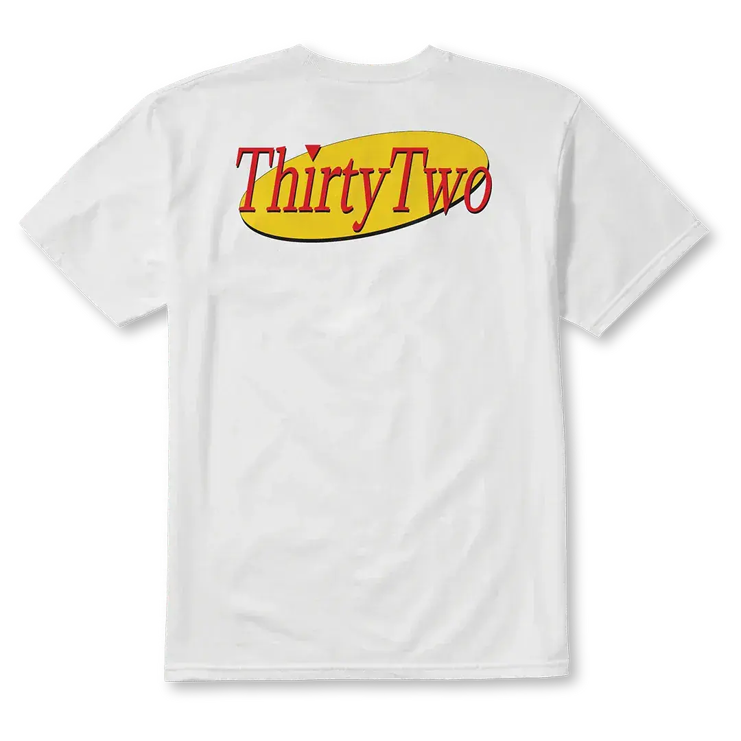 32 Art Tee Basic Short Sleeve White/Yellow | thirtytwo US S/S Basic T-Shirt ThirtyTwo Rider Driven Snowboarding Snow Premium