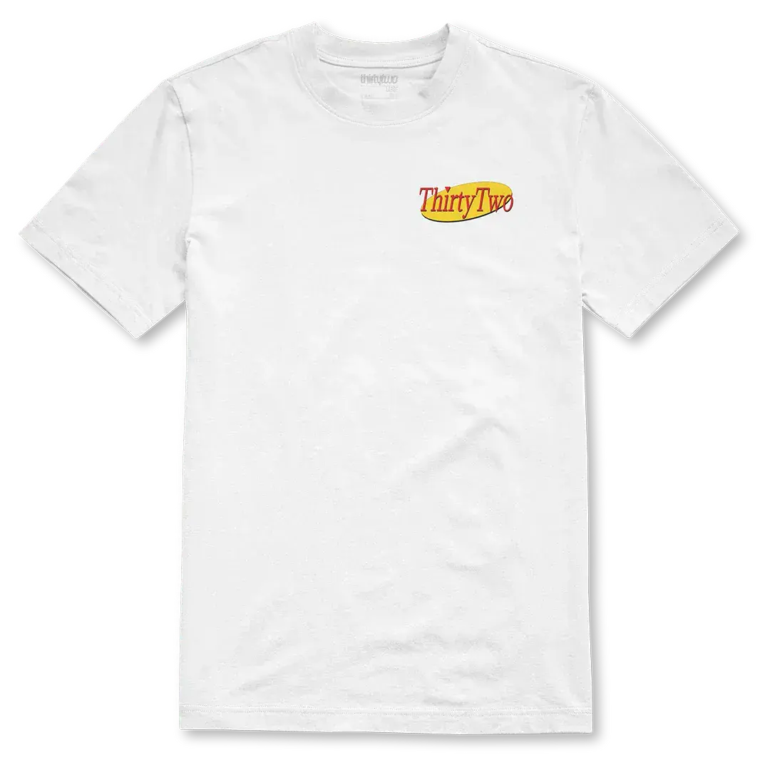 32 Art Tee Basic Short Sleeve White/Yellow | thirtytwo US S/S Basic T-Shirt ThirtyTwo Rider Driven Snowboarding Snow Premium