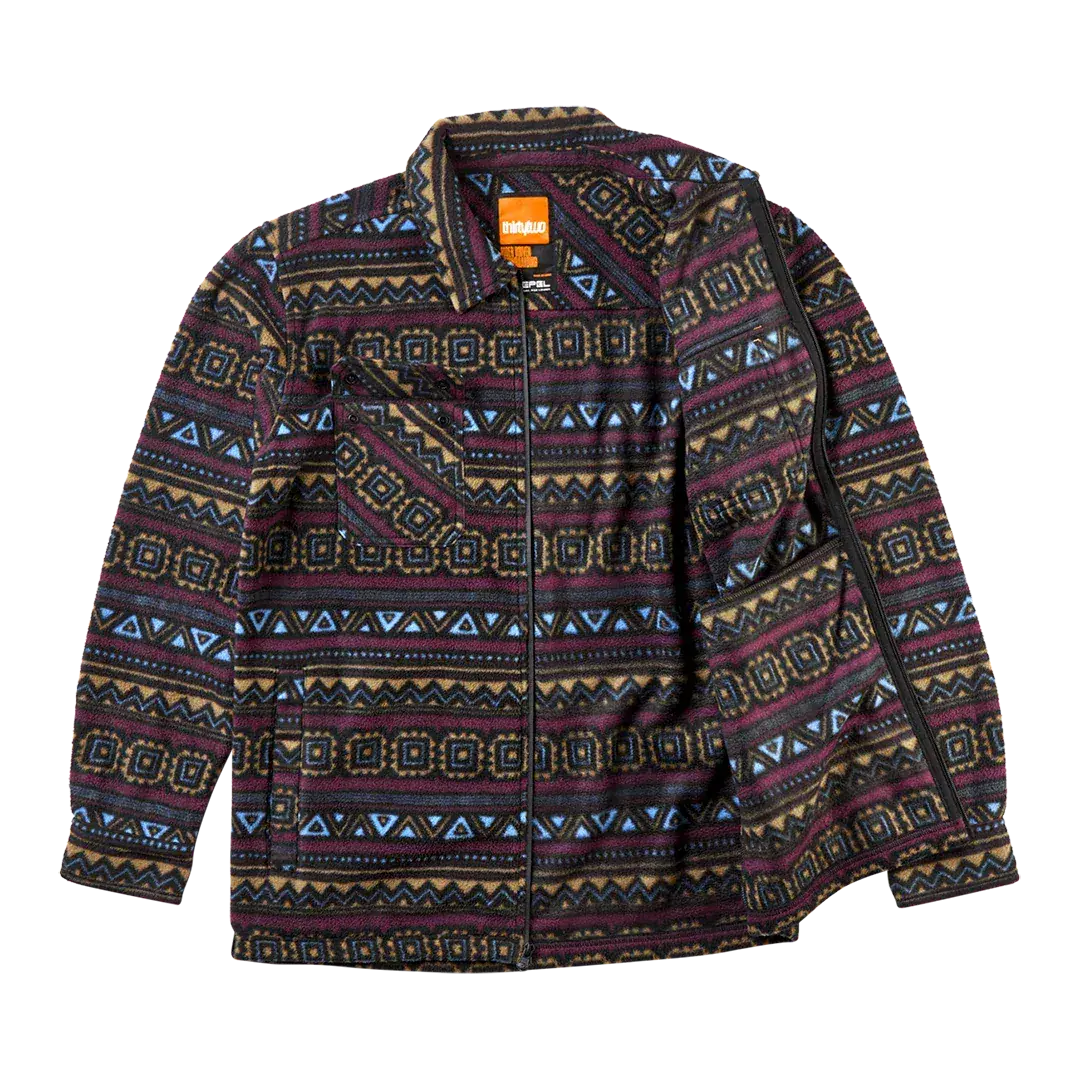 Rest Stop Zip Up Jacket Maroon | thirtytwo US Jacket ThirtyTwo Rider Driven Snowboarding Snow Premium
