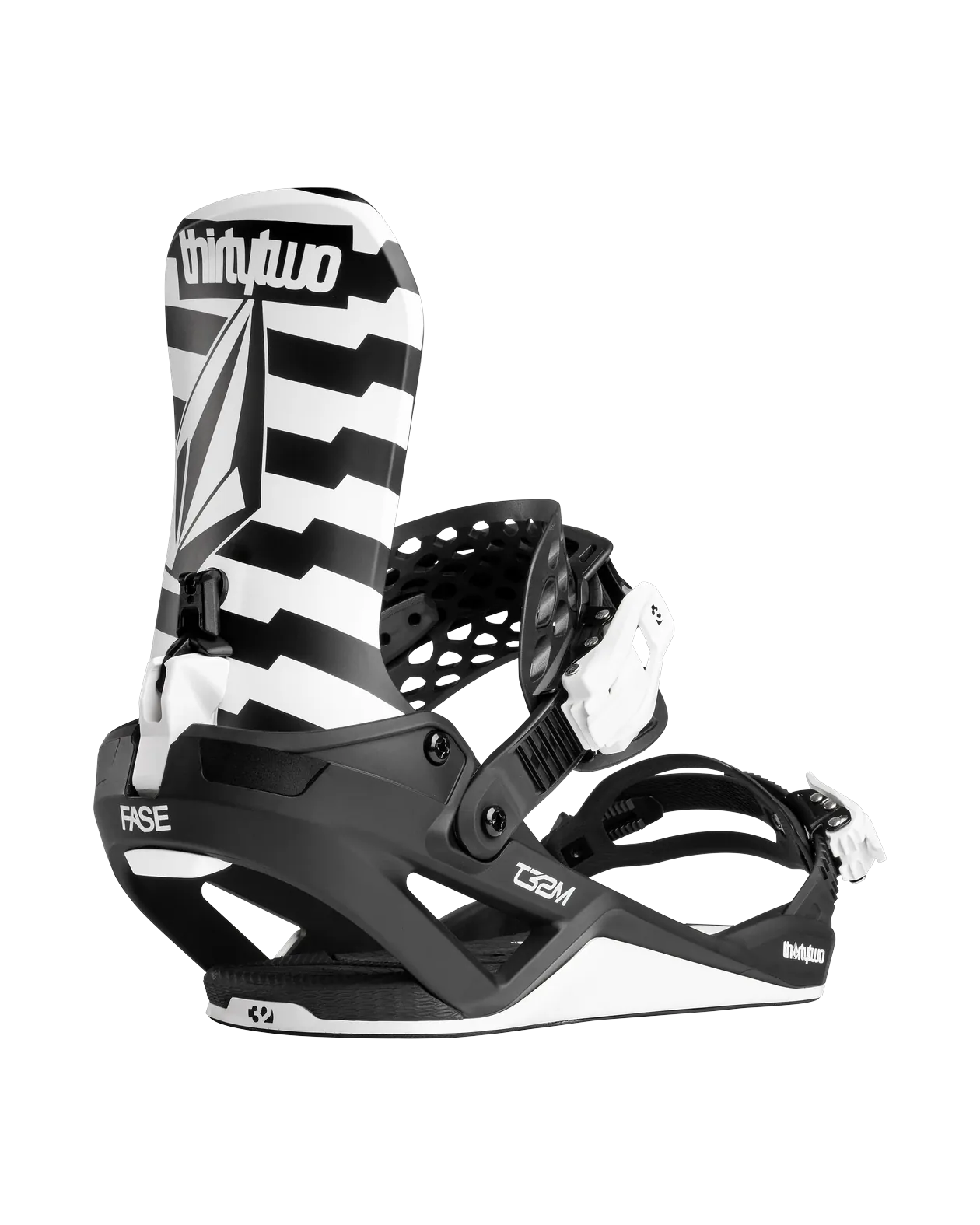 T32M Volcom FASE Bindings Thirtytwo VOLCOM BLACK/WHITE / S Rider Driven Snowboarding Snow Premium 7630961803407 T.27.BNU.TEV.976.2S.1