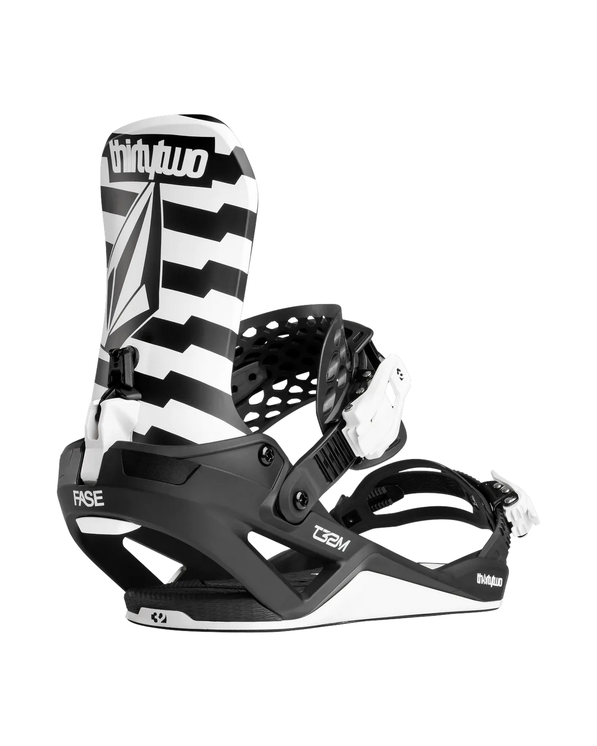 T32M Volcom FASE Bindings Thirtytwo VOLCOM BLACK/WHITE / S Rider Driven Snowboarding Snow Premium 7630961803407 T.27.BNU.TEV.976.2S.1