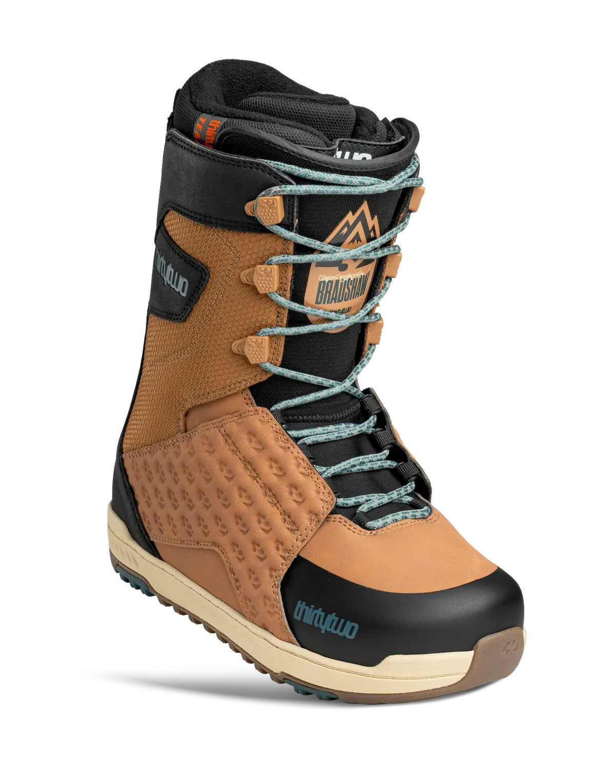 Lashed Bradshaw Boots Thirtytwo Brown / Black / 7 Rider Driven Snowboarding Snow Premium 7630961800147 T.27.BTM.LSB.201.070.1