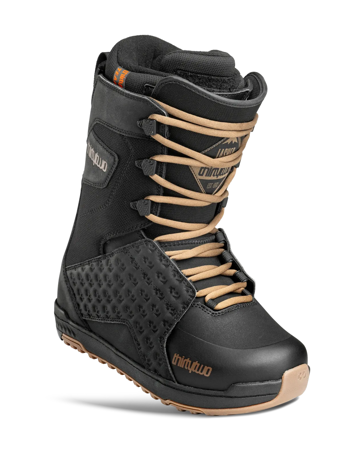 Lashed Boots Thirtytwo Black / Black / Gum / 11.5 Rider Driven Snowboarding Snow Premium 7630961800093 T.27.BTM.LSH.544.115.1