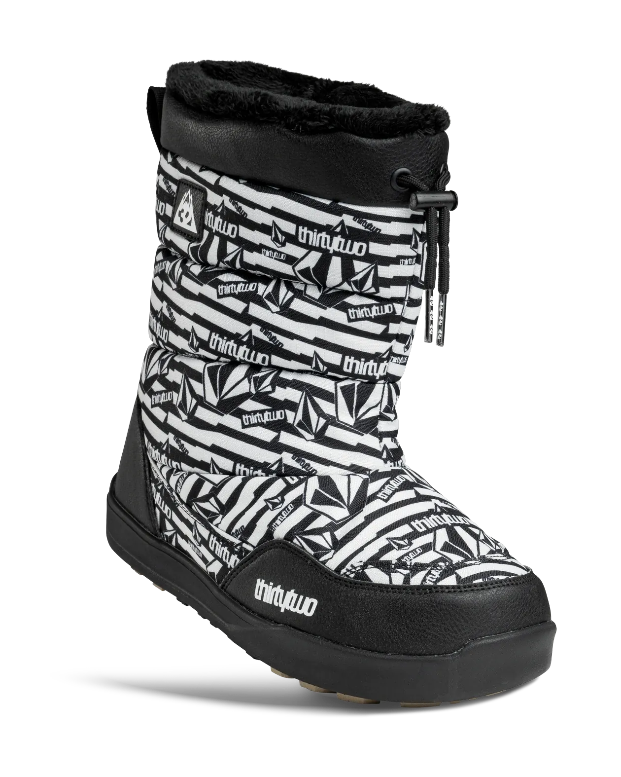 Moon Wlk Footwear Thirtytwo Black White Volcom / 050 Rider Driven Snowboarding Snow Premium 7630961802950 T.27.BTM.MNV.976.050.1